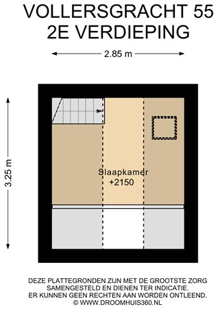 Floorplan - Vollersgracht 55, 2312 VK Leiden
